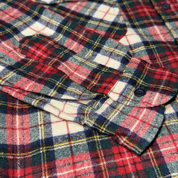 Pendleton Flannel Jacket Mens L Red Plaid Board Pockets 100% Virgin Wool VTG 60s - Picture 8 of 11